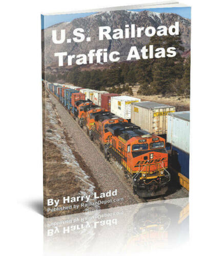 Us Railroad Traffic Atlas, Harry Ladd, By State, Usa Free Ship | Railroad Maps