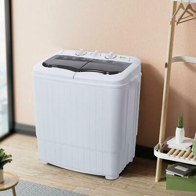 Zokop Compact Semi-Automatic Washing Machine Laundry Washer&Spin 14.3lbs 2-In-1