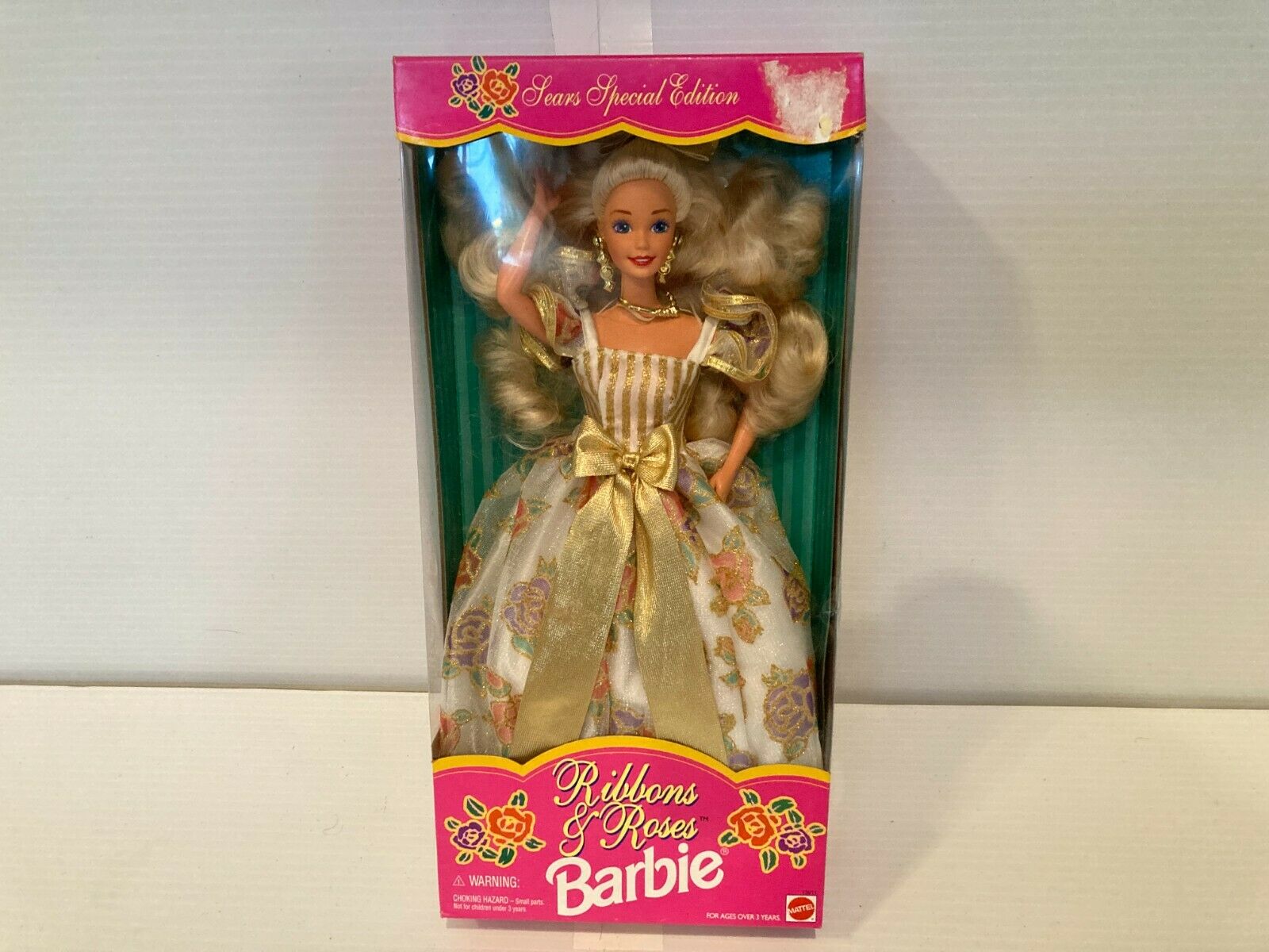 Mattel Ribbons Of Roses Barbie Doll - Sears Special Edition New!