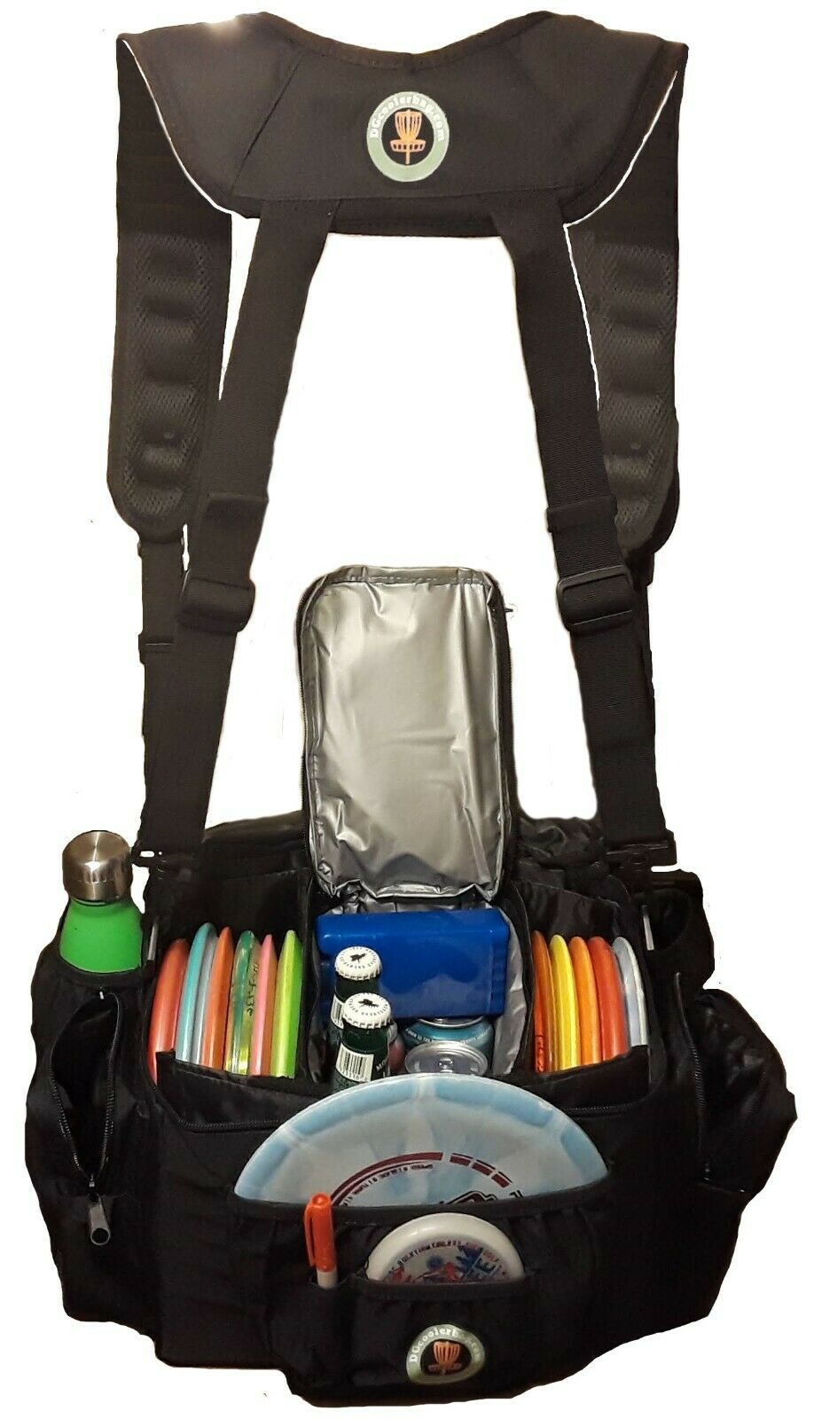 Disc Golf Cooler Bag with Removable cooler - Backpack straps - Shoulder Strap