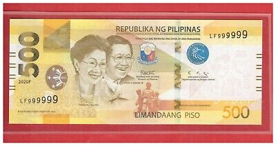 New Enhanced 2020 F Philippines 500 Peso Ngc Duterte Diokno Solid Lf 999999 Unc