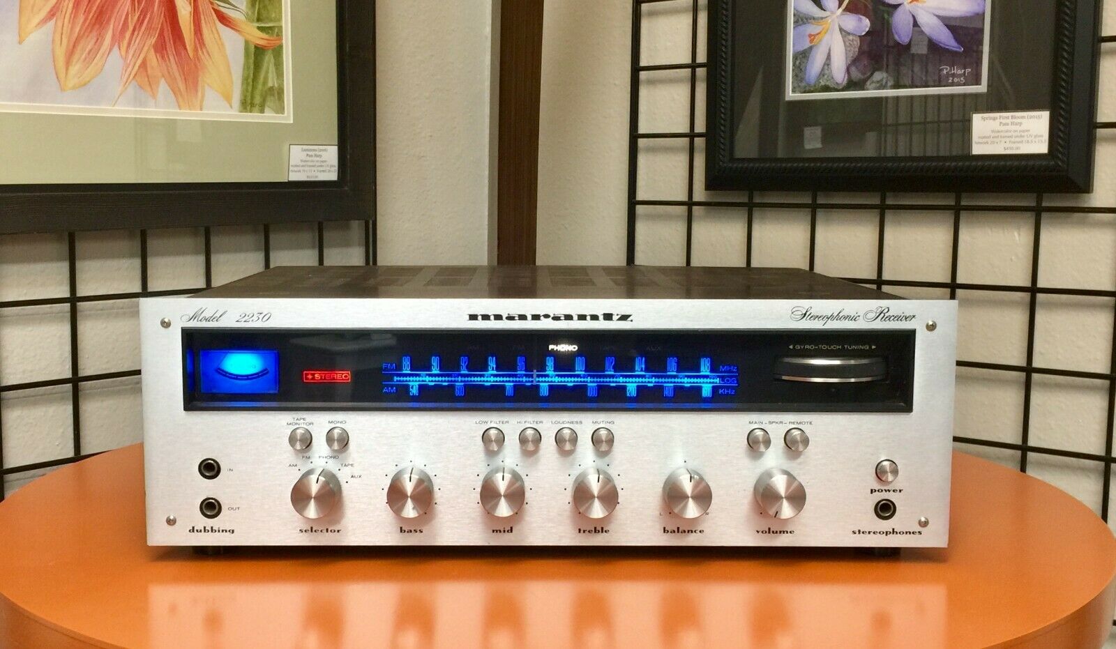 Marantz 2230 Stereo Receiver - Tested/serviced, Working.  All Led's + Recap Psb