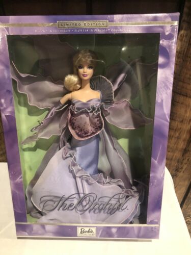 The Orchid Barbie Doll 2000 Limited Ed Mattel Flowers In Fashion 50319