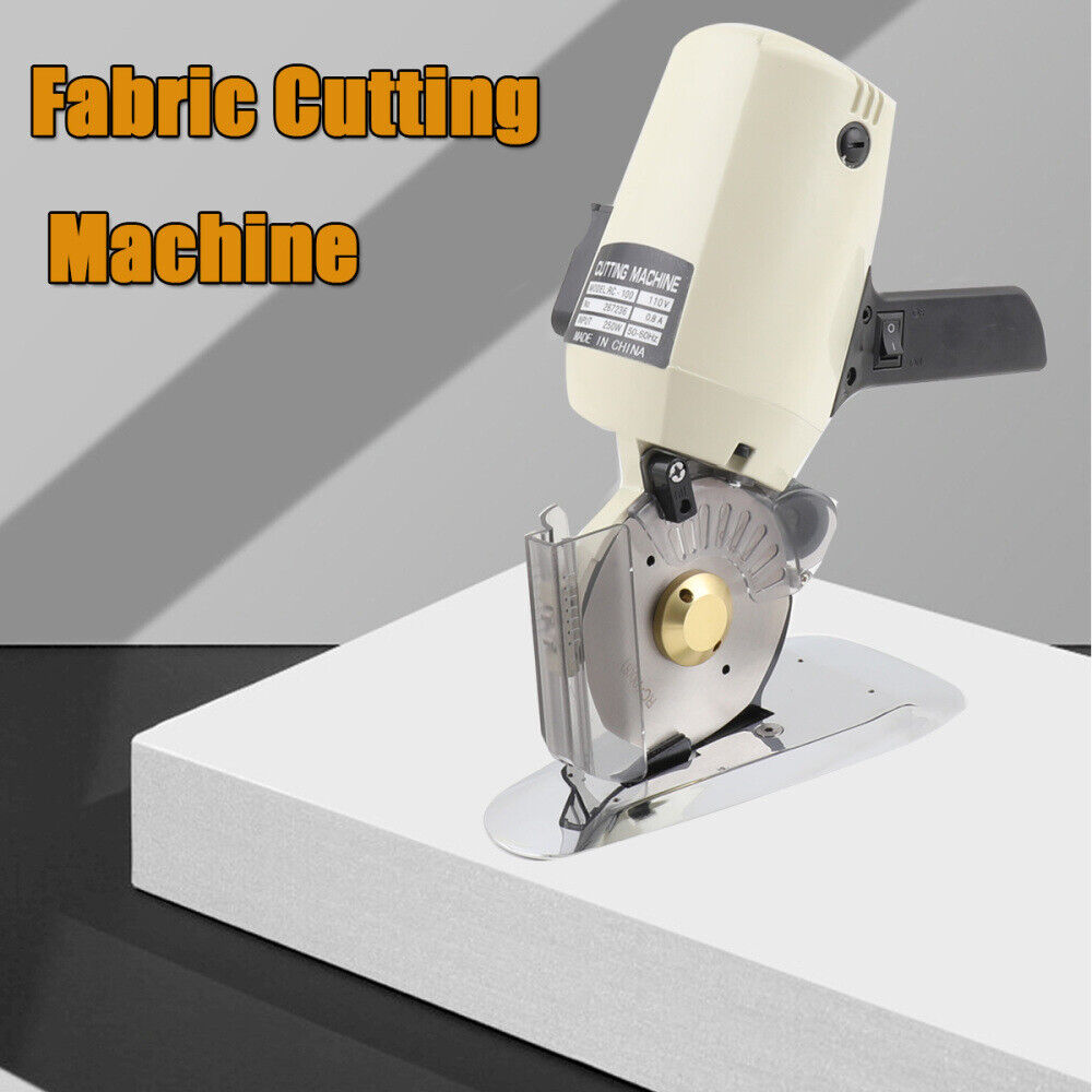 Cloth Cutting Machine 4'' High Power Light Weight Fabric Cutter 1" Cut Capacity