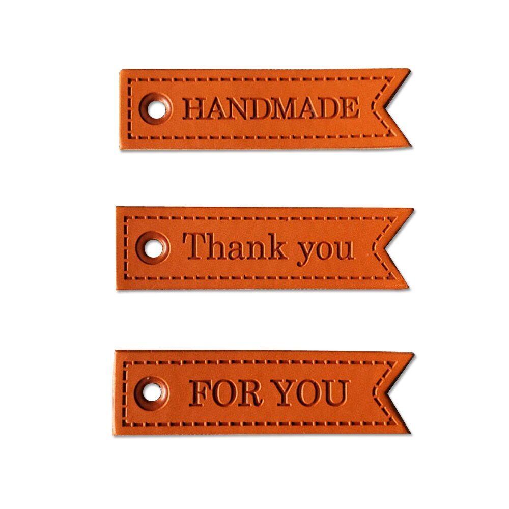 Faux Leather Clothing Labels Thank You Label Tags Sewing Crafts Supplies 1pck Se
