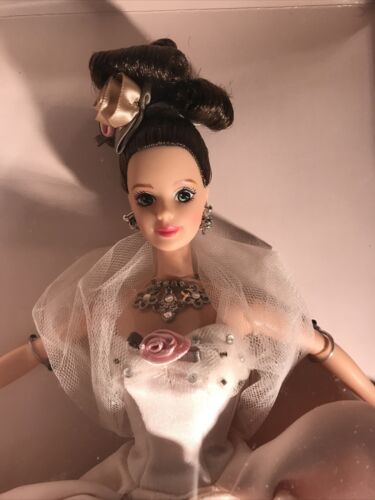 Antique Rose Barbie Doll 1996~limited Edition Floral Signature ~nrf Mint Box
