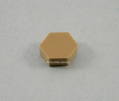 108  Hexagon  Poron  Bumpers  For Cabinet Doors Butterscotch, Light Brown