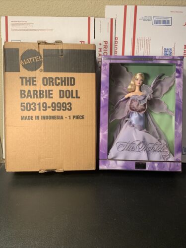 2000 The Orchid Barbie Flowers In Fashion Limited Edition - Nrfb With Shipper