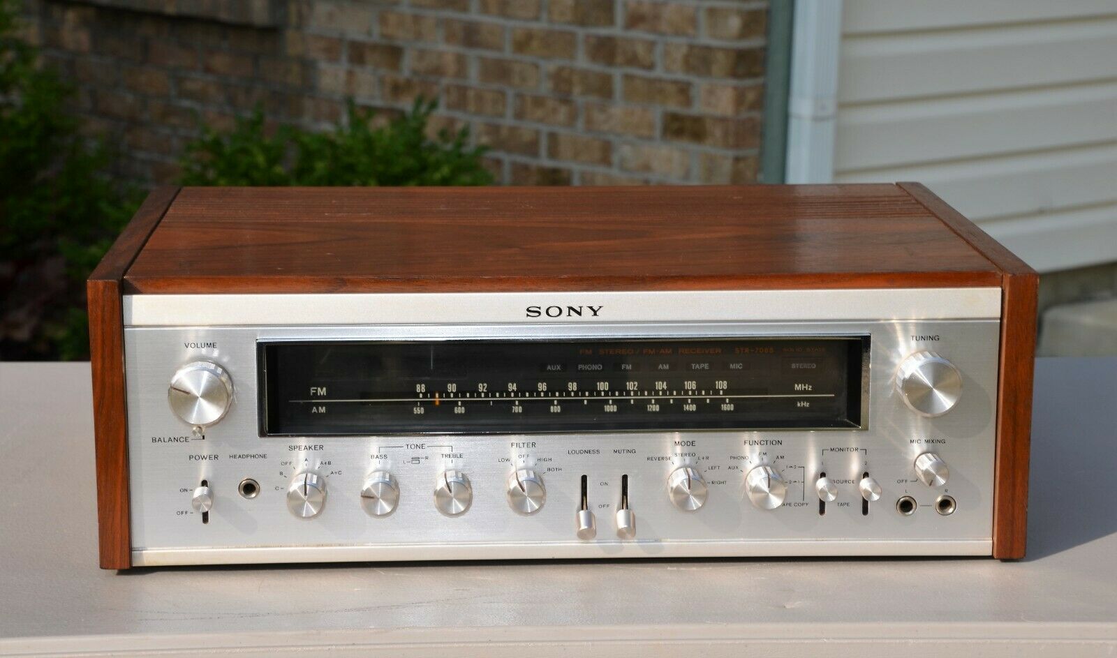 Vtg (1972) Sony Str-7065 Fm-am Stereo Tuner Receiver
