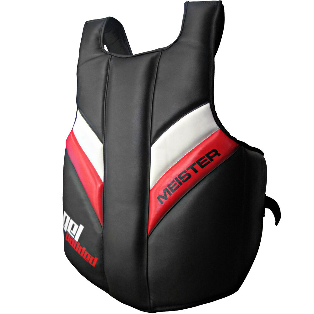 Meister Full Torso Chest Guard Gel Padded - Body Protector Mma Boxing Belly Pad