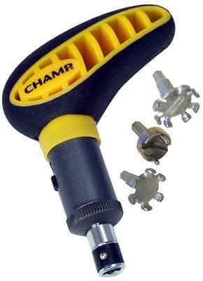 Champ Maxpro Golf Shoe Spike Remover Tool Ratchets for Easy Use 3 Bits Included