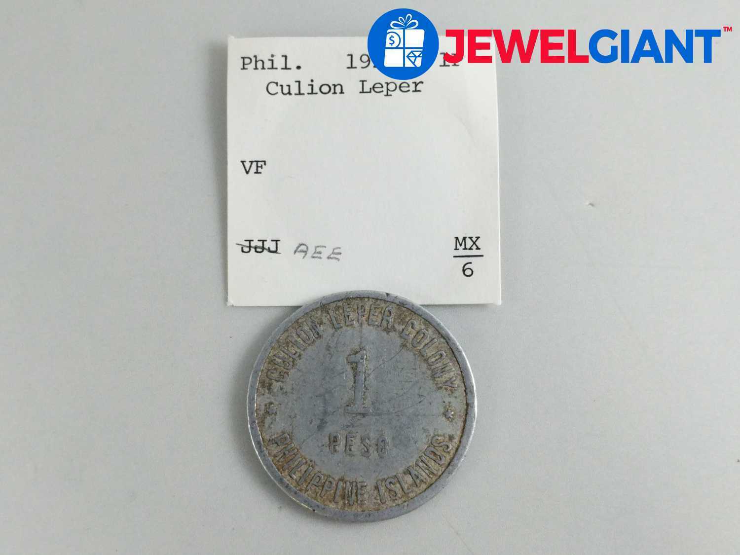 1 Peso Philippine Islands Culion Leper Colony With Minor Imperfections #bq819